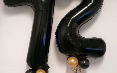 Folienballon in schwarz 86 cm